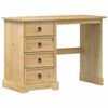 vidaXL Tocador Corona madera maciza de pino 104x47x75 cm