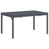 vidaXL Mesa de cena exterior Plegable Antracita 210 x 90 x 73 cm Acero