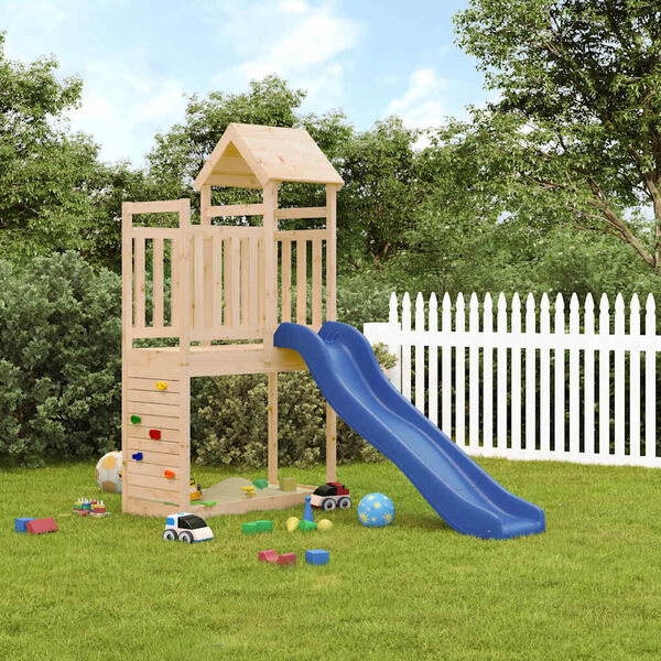 vidaXL Parque infantil de exterior madera maciza de pino