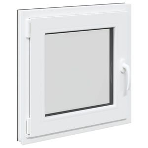 vidaXL Ventana de s&oacute;tano RISOR 50 x 50 cm PVC y vidrio Gris antracita