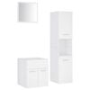 vidaXL Juego de muebles de ba&ntilde;o madera de ingenier&iacute;a blanco