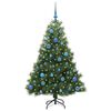 vidaXL Árbol de Navidad artificial con 150 LED Verde 150 cm PE y PVC