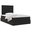 vidaXL Cama con almacenamiento y LED Negro 120 x 200 cm Terciopelo