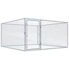 vidaXL Perrera de exterior de acero galvanizado 2x2x1 m