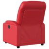 vidaXL Sill&oacute;n de masaje reclinable cuero sint&eacute;tico rojo