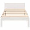 vidaXL Estructura de cama sin colch&oacute;n madera de pino blanca 90x200 cm