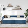 vidaXL Estructura de cama en esquina Azul 90 cm x 190 cm Terciopelo