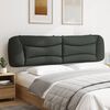 vidaXL Cabecero de cama acolchado Hvar tela gris oscuro 200 cm