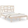 vidaXL Estructura de cama madera maciza 120x190 cm