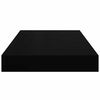 vidaXL Estantes flotantes de pared 2 uds MDF negro 40x23x3,8 cm