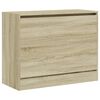 vidaXL Zapatero de madera de ingeniería roble Sonoma 80x34x63 cm