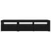 vidaXL Gabinete de TV 2 pcs Roble Negro 180 x 35 x 40 cm