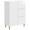 vidaXL Aparador Brillante 66 x 34,5 x 90 cm Madera de Ingenier&iacute;a