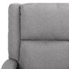 vidaXL Sillón de masaje elevable tela gris claro