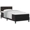 vidaXL Cama tipo Box Spring con colch&oacute;n Negro 90 x 190 cm Terciopelo