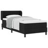 vidaXL Cama tipo Box Spring con cabecera Negro 90 x 190 cm tela