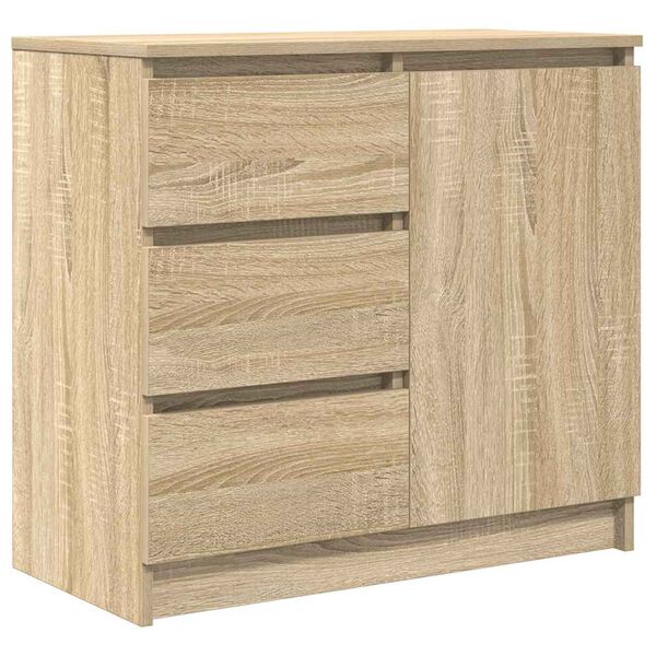 vidaXL Aparador con caj&oacute;n roble Sonoma 71x35x65 cm madera ingenier&iacute;a