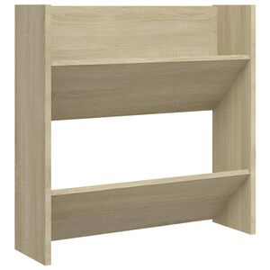 vidaXL Zapatero de pared madera contrachapada roble Sonoma 60x18x60 cm