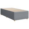 vidaXL Cama box spring con colch&oacute;n tela gris claro 80x200 cm