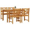 vidaXL Conjunto de Comedor de Jardín 5 pcs Marrón