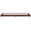 vidaXL Estructura de cama sin colch&oacute;n madera marr&oacute;n roble 90x200 cm