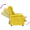 vidaXL Sill&oacute;n reclinable de tela amarillo