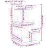 vidaXL Postes rascadores para gatos con plataformas crema 98,5 cm