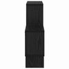vidaXL Estante de pared con estante Roble negro 82 x 15 x 51 cm