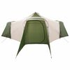 vidaXL Carpa Tipi con techo Verde y beige 492 x 492 x 275 cm tela