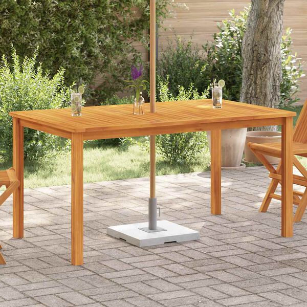 vidaXL Mesa de jard&iacute;n madera maciza de acacia 150x90x74 cm