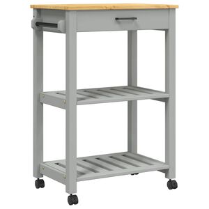 vidaXL Carrito de cocina MONZA madera maciza de pino 60x40x88,5 cm