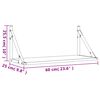 vidaXL Estantes de pared 2 uds madera ingenier&iacute;a negro 60x25x25,5 cm