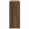 vidaXL Aparador de madera contrachapada marr&oacute;n roble 60x30x75 cm