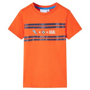 Camiseta infantil naranja oscuro 116