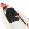 vidaXL Kayak inflable poliéster rojo 375x72x31 cm