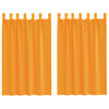 vidaXL Cortinas de visillo con trabillas, 2 unidades, color naranja, 140 x 175 cm