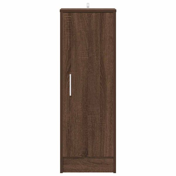 vidaXL Mueble zapatero madera contrachapada roble marr&oacute;n 32x35x92 cm