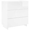 vidaXL Aparador Blanco Brillante 70 x 38 x 75 cm Madera de ingenier&iacute;a