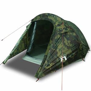 vidaXL Tienda de campa&ntilde;a t&uacute;nel para 3 personas impermeable camuflaje