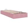 vidaXL Estructura cama otomana sin colchón terciopelo rosa 90x200 cm