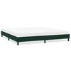 vidaXL Estructura cama sin colch&oacute;n terciopelo verde oscuro 200x220 cm