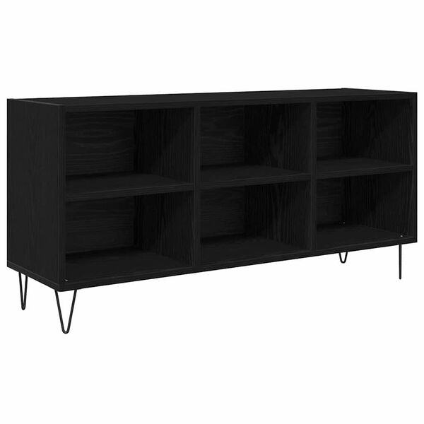 vidaXL Gabinete de TV Roble Negro 103,5 x 30 x 50 cm