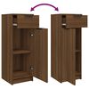 vidaXL Armario de ba&ntilde;o madera contrachapada marr&oacute;n roble 32x34x90 cm