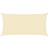 vidaXL Toldo de vela crema HDPE 160 g/m&sup2; 4x7 m