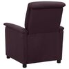 vidaXL Sill&oacute;n reclinable de tela morado
