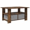 vidaXL Mesa de Caf&eacute; Roble ahumado 77 x 55 x 42 cm Madera de ingenier&iacute;a