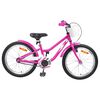 vidaXL Bicicleta Infantil 18 Pulgadas para 5-7 a&ntilde;os Rosa Oscuro