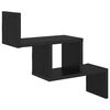 vidaXL Estante de pared Roble Negro 48 x 15 x 42 cm