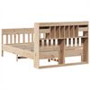 vidaXL Estructura de cama sin colch&oacute;n madera maciza de pino 140x190 cm