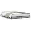vidaXL Estructura cama madera ingenier&iacute;a metal gris Sonoma 120x200 cm